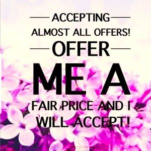 Fair offers will be excepted or counter offered